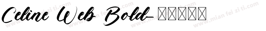 Celine Web Bold字体转换